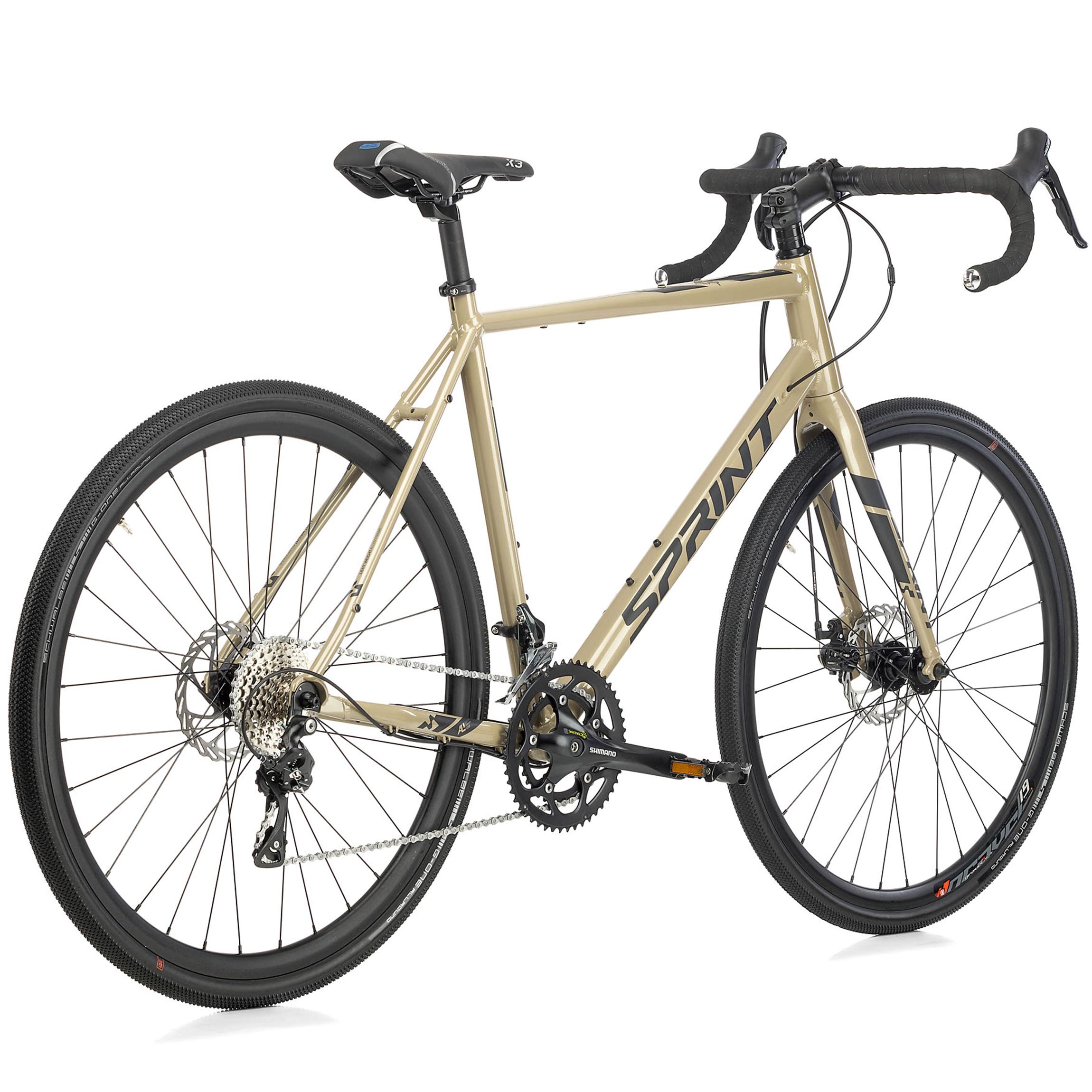 Bicicleta Gravel para hombre WHISPER ELITE MD de 28" Bicicleta 2 x 9 velocidades SHIMANO SORA ST-R3000