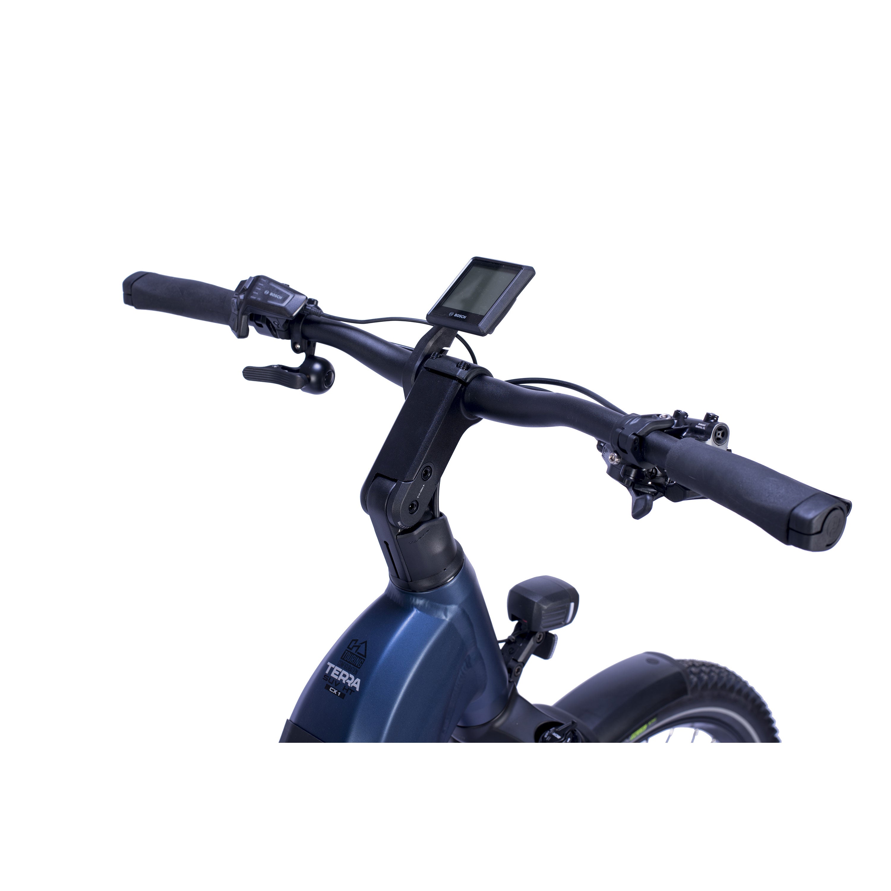 27,5" Bicicleta de montaña E-SUV Wave LS TERRA CX1 BOSCH PERFORMANCE LINE PX Smart System POWERTUBE 800 Wh 12 x velocidades SHIMANO XT RD-M8100 SGS Azul