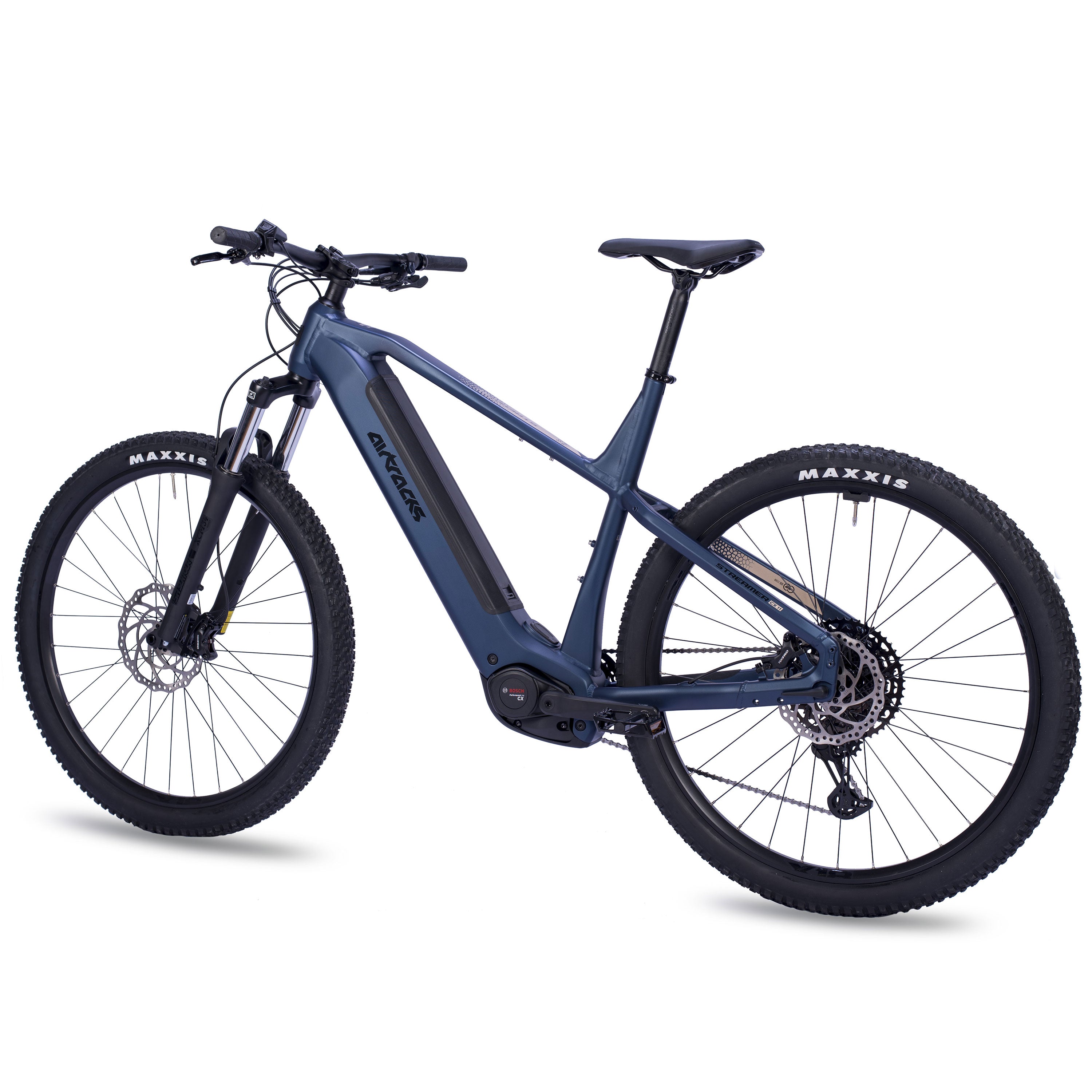 29” E-MTB para hombre STREAMER CX11 con Bosch Performance Line CX (Gen 5) Smart System Powertube 600Wh 11 velocidades Shimano XT RD-M8310 azul