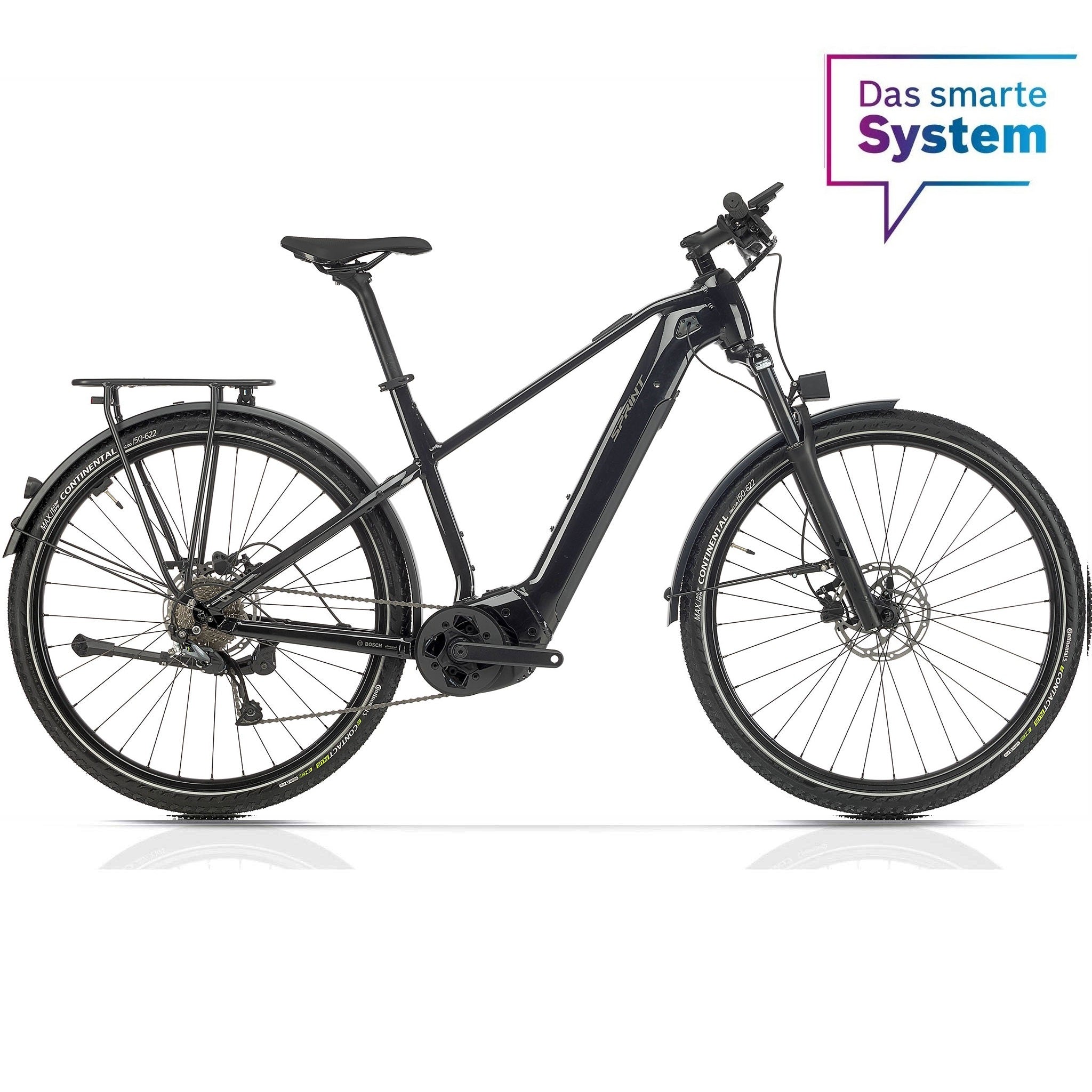 29" Herren E-MTB SPRINT M 2.0 BOSCH PERFORMANCE LINE CX Smart System POWERTUBE 625 Wh 9 x GANG SHIMANO ALTUS RD-M2000-SGS-Schwarz