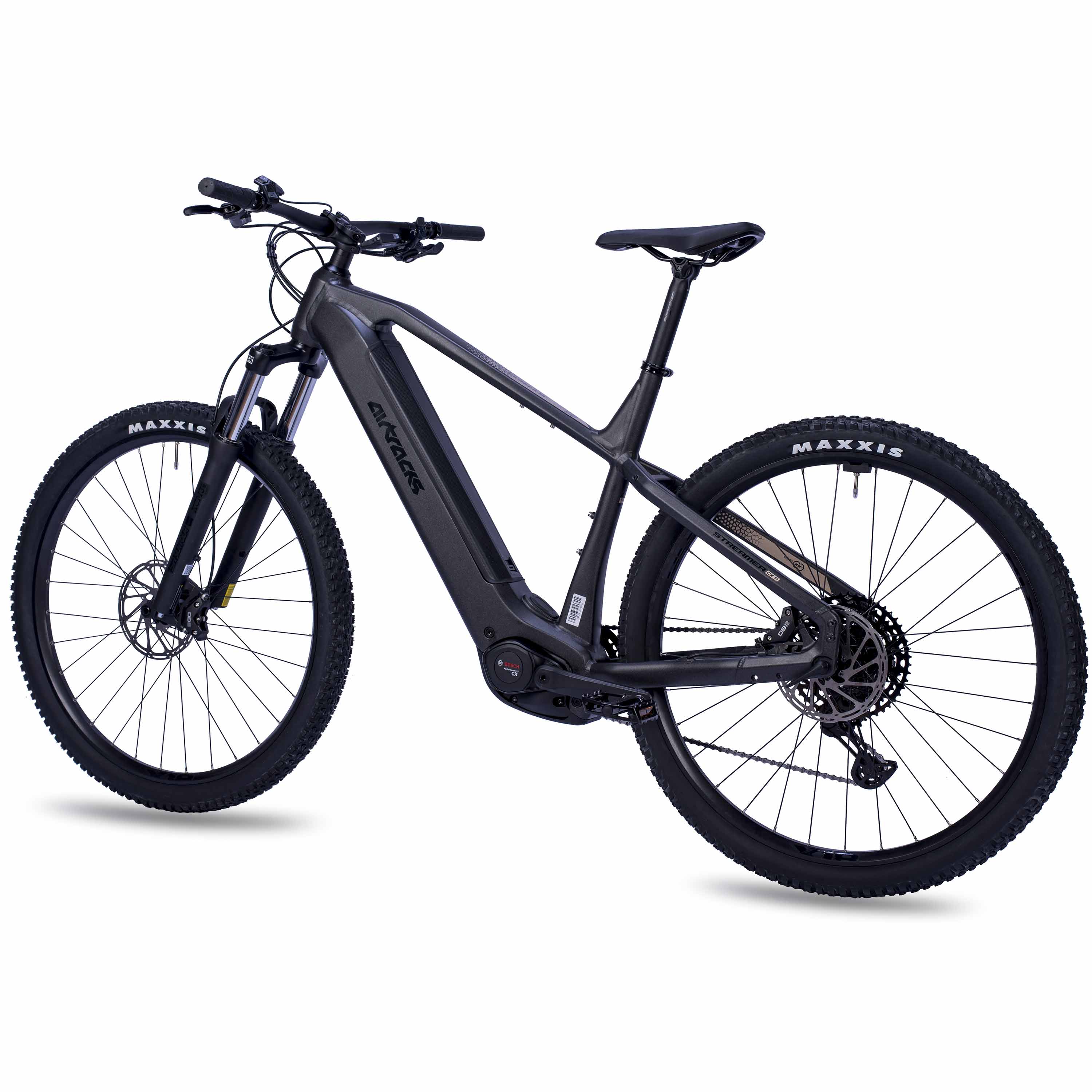 29" Herren E-MTB STREAMER CX11 BOSCH PERFORMANCE LINE CX GEN 5 Smart System POWERTUBE 600 Wh 11 x GANG SHIMANO XT RD-M8310 Schwarz