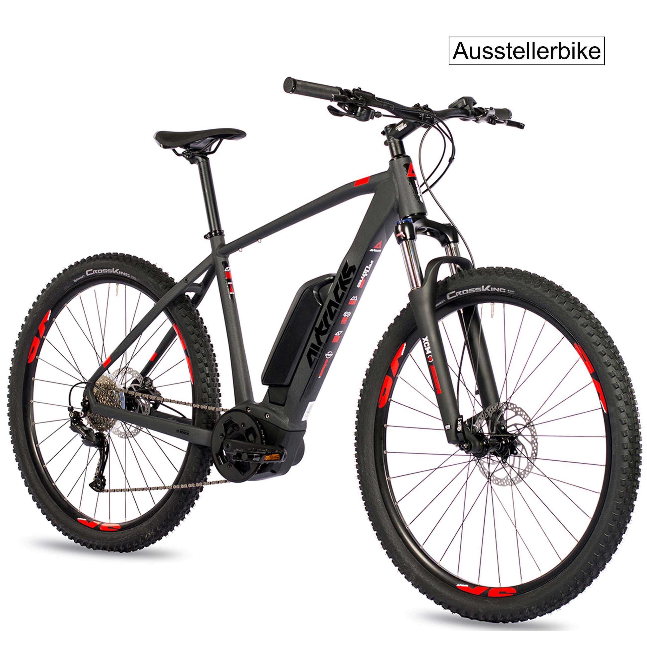 29 Zoll E-Bike Herren MTB Mountainbike QUANTUM BOSCH Performance Line 500Wh 9s SHIMANO ALIVIO - B-WARE
