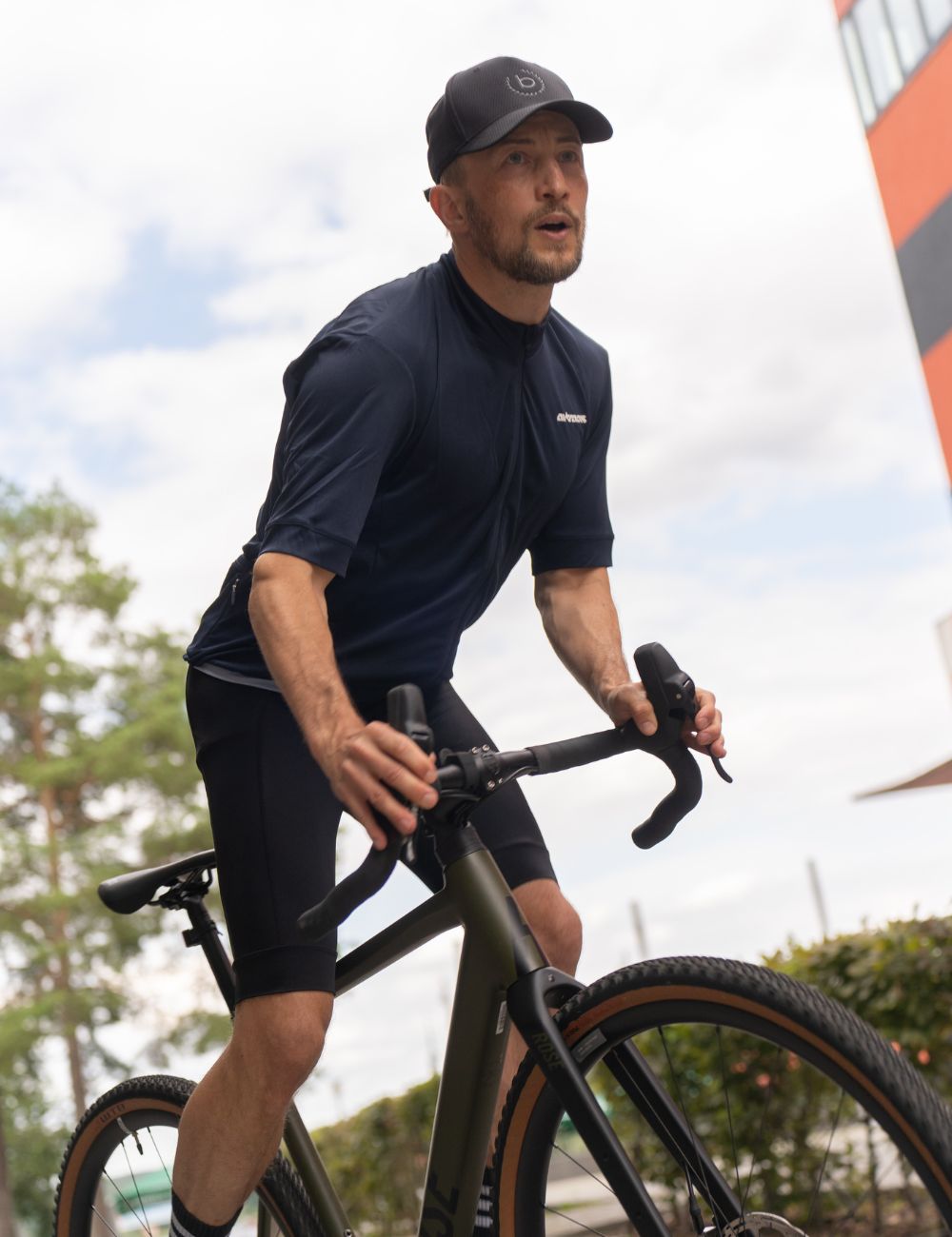 Jersey de bicicleta para hombres Jersey de bicicleta corta Jersey Air Tech II Navy Blue
