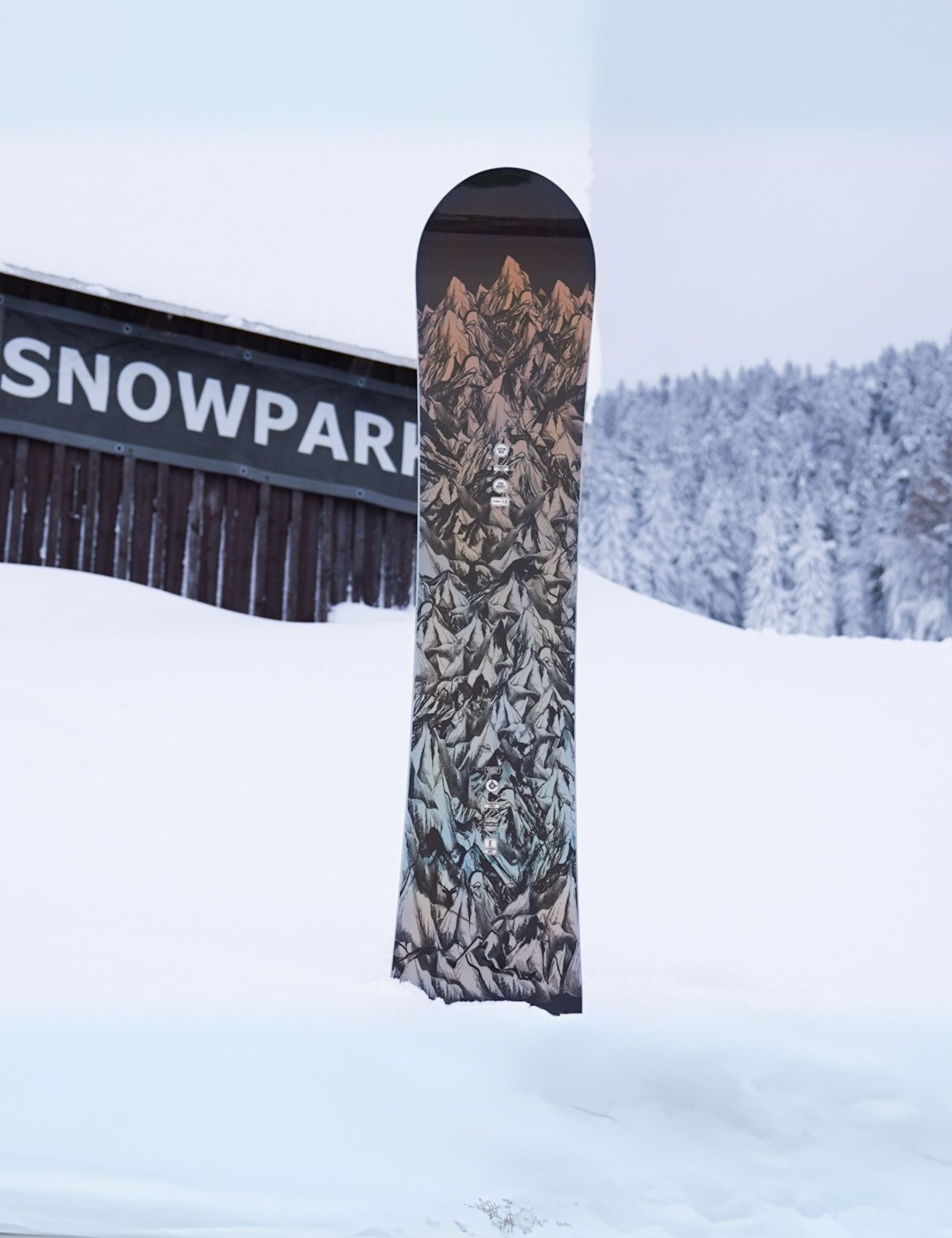 Tabla de snowboard MOUNTAIN LINES Zero Rocker Wide Hombre
