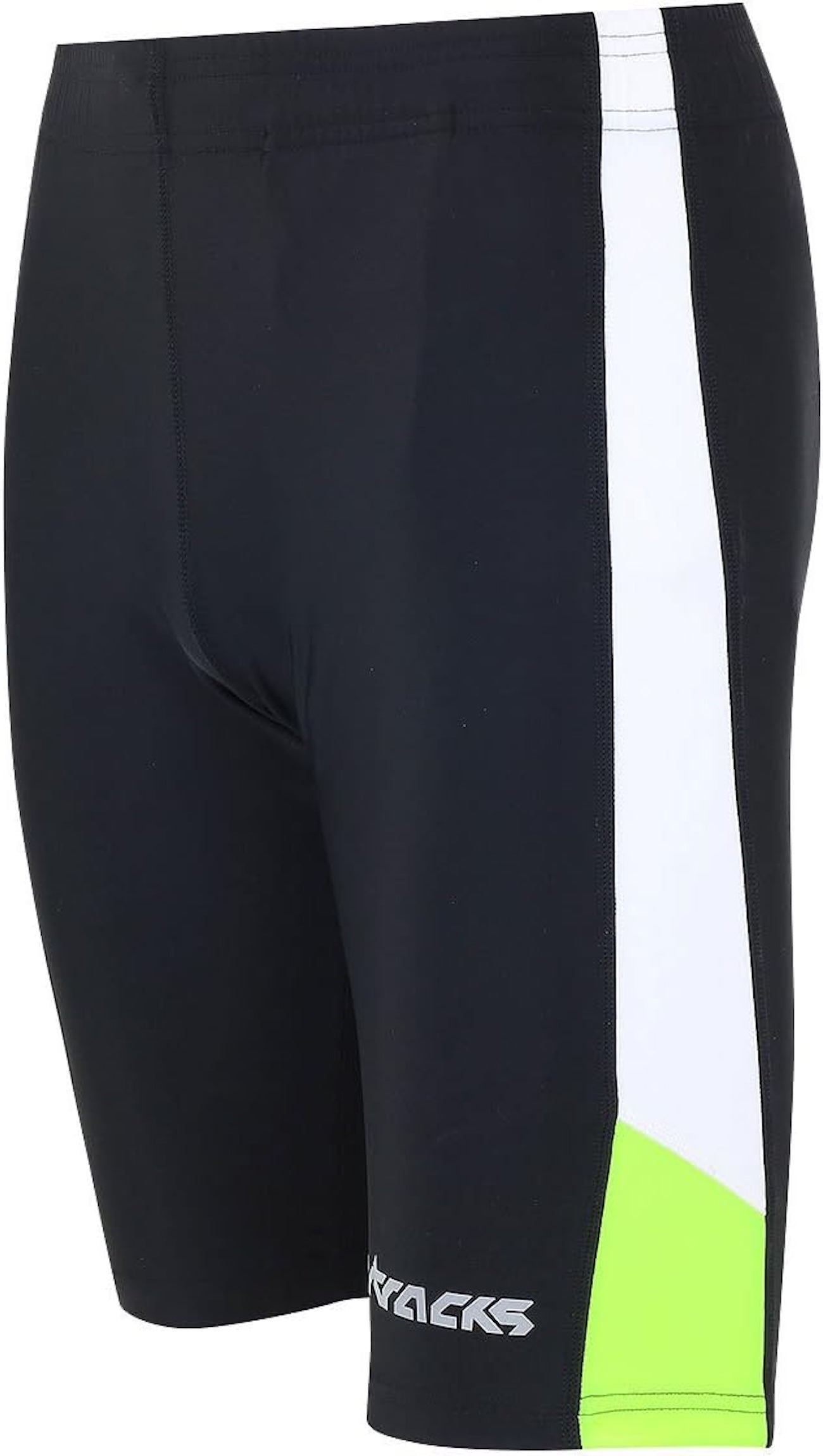 Heren loopbroek kort zwarte neon