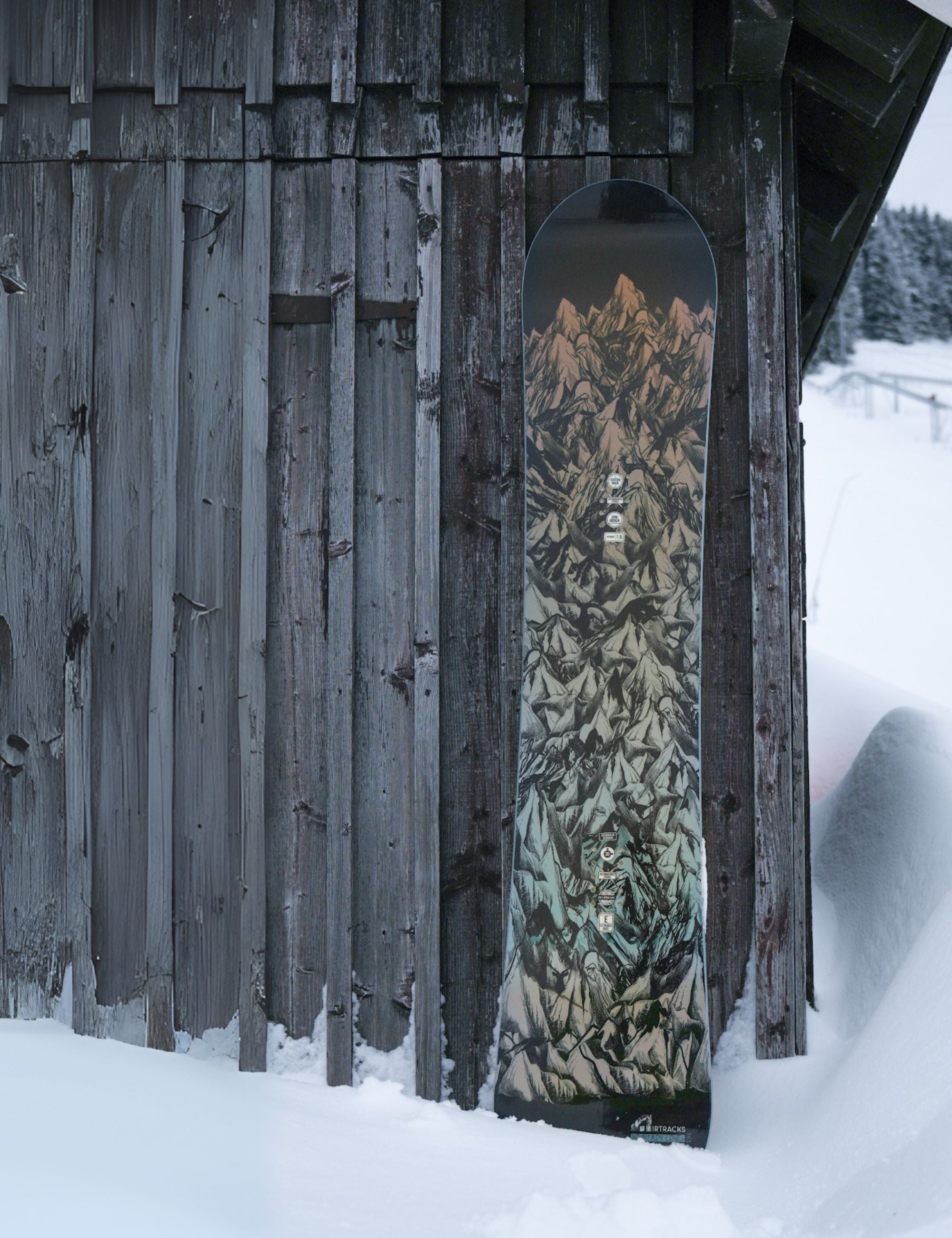 Tabla de snowboard MOUNTAIN LINES Zero Rocker Wide Hombre