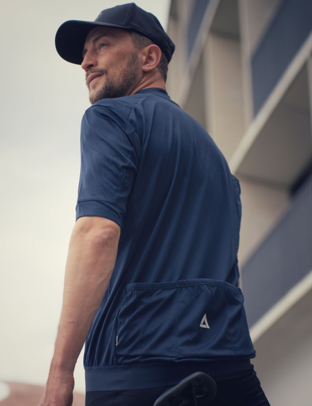 Jersey de bicicleta para hombres Jersey de bicicleta corta Jersey Air Tech II Navy Blue