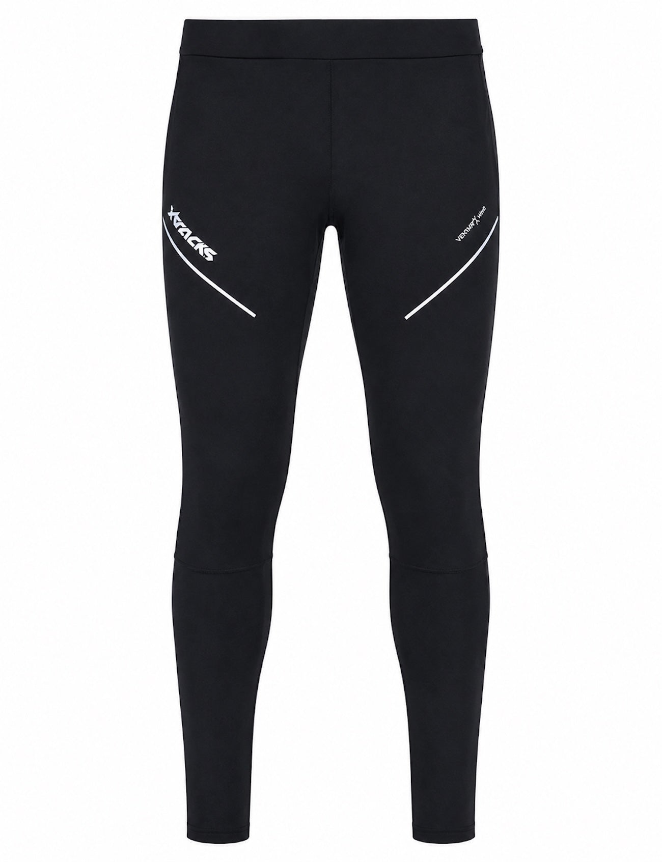 Hommes thermo pantalon de course d'hiver long par ligne noire