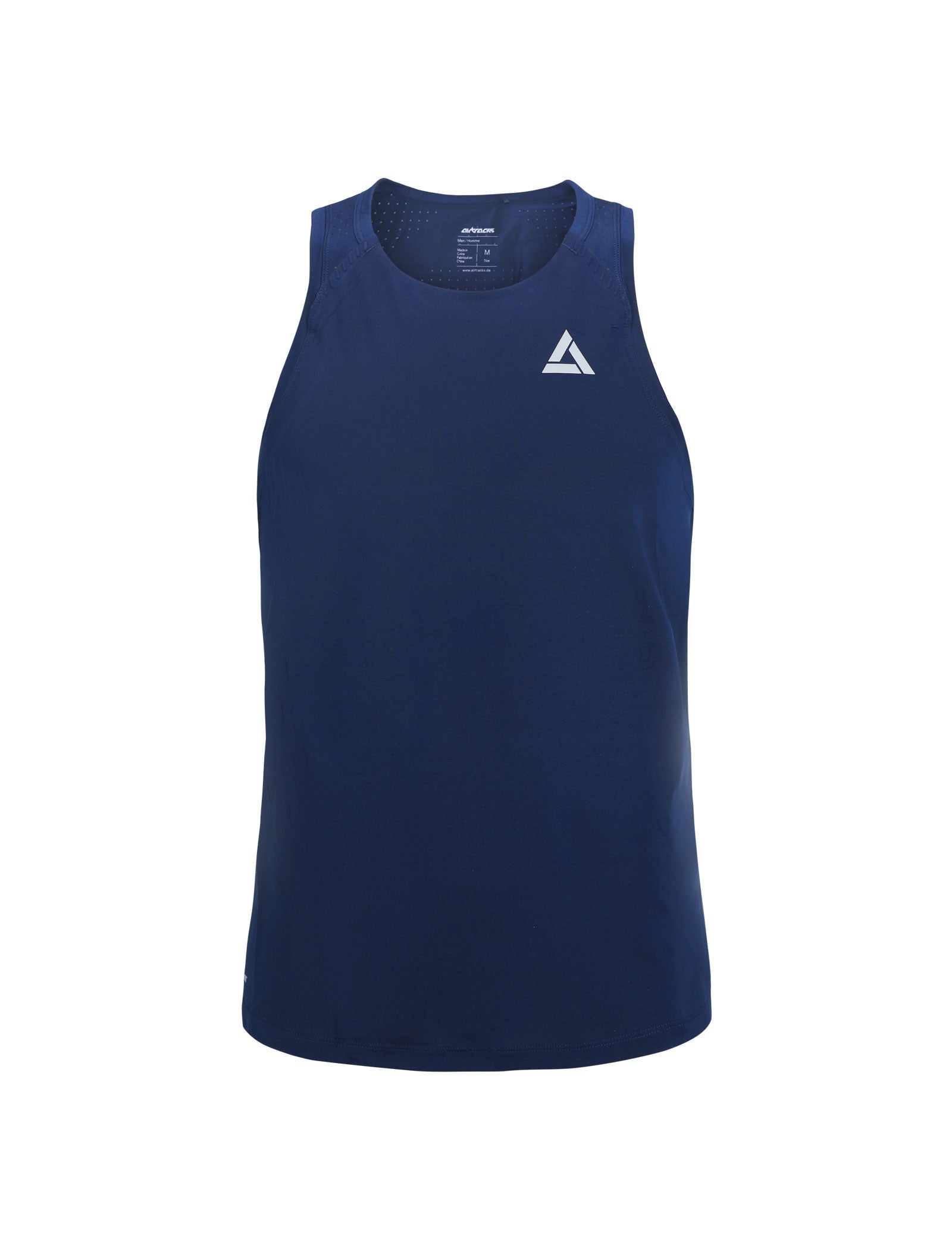Heren hardloopshirt mouwloos running tanktop Pro Line II blauw