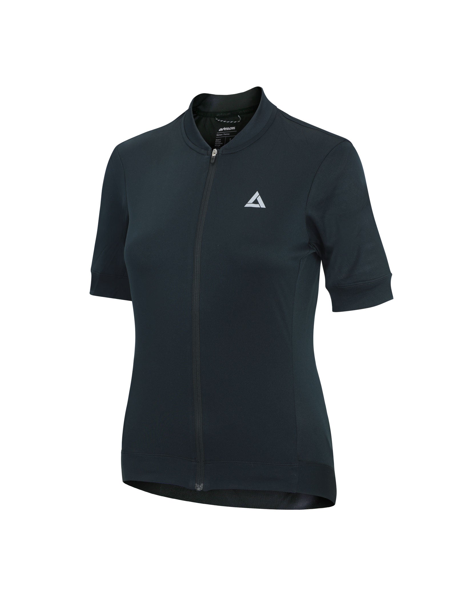 Dames fietstrui korte mouw Comfort Line zwart