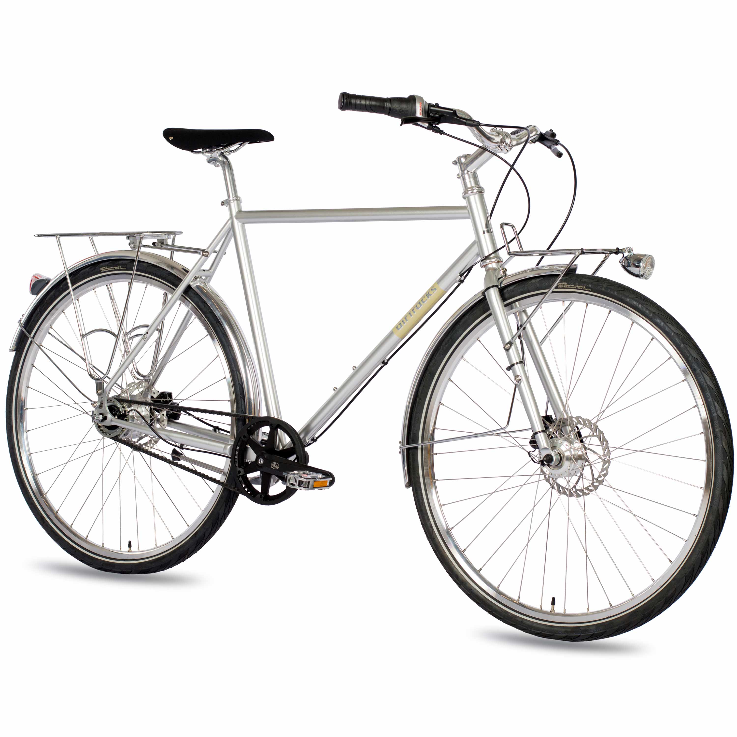 28" Herren Urban Bike City Fahrrad STREET CrMo GATES CARBON BELT Shimano 7 x Gang NEXUS 