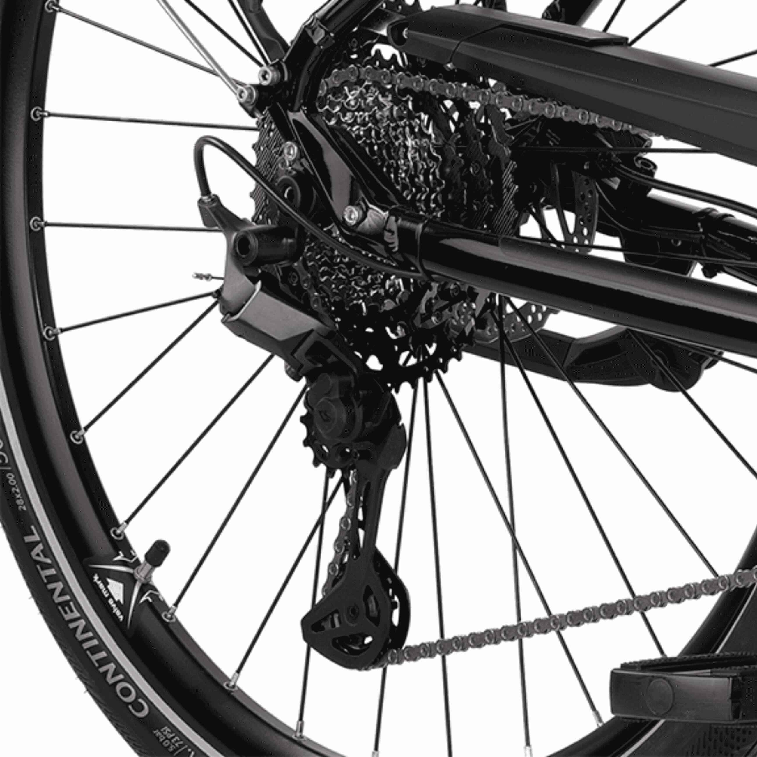 28" Bicicleta eléctrica de trekking LS para mujer, e-TOURING, 12.9, urbana, SHIMANO STEPS E 7000, 504 Wh, 11 velocidades, SHIMANO XT RD-M8130 SGS