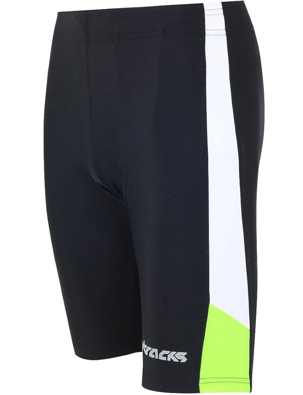 Pantalones de carrera para hombres neón negro corto