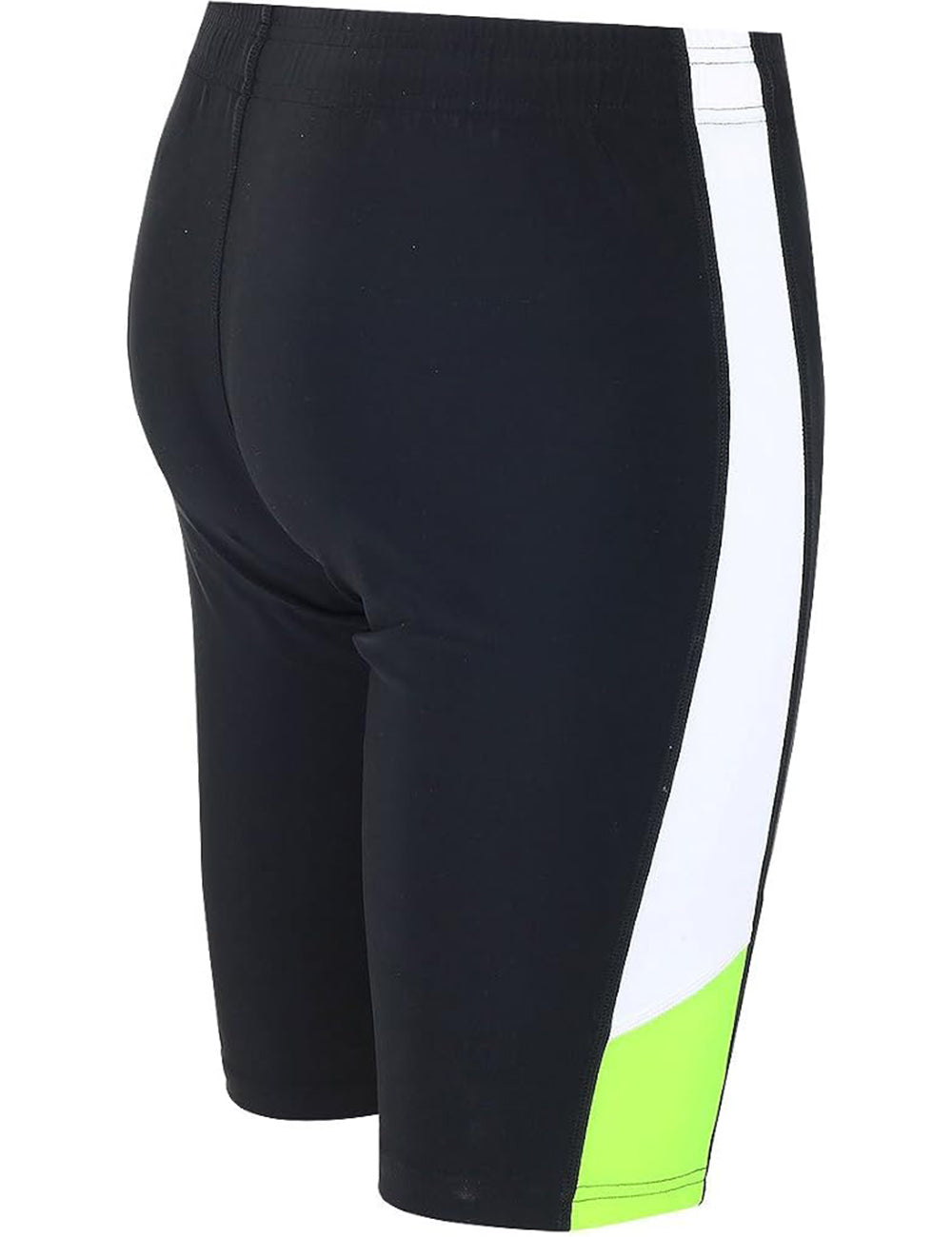 Pantalones de carrera para hombres neón negro corto