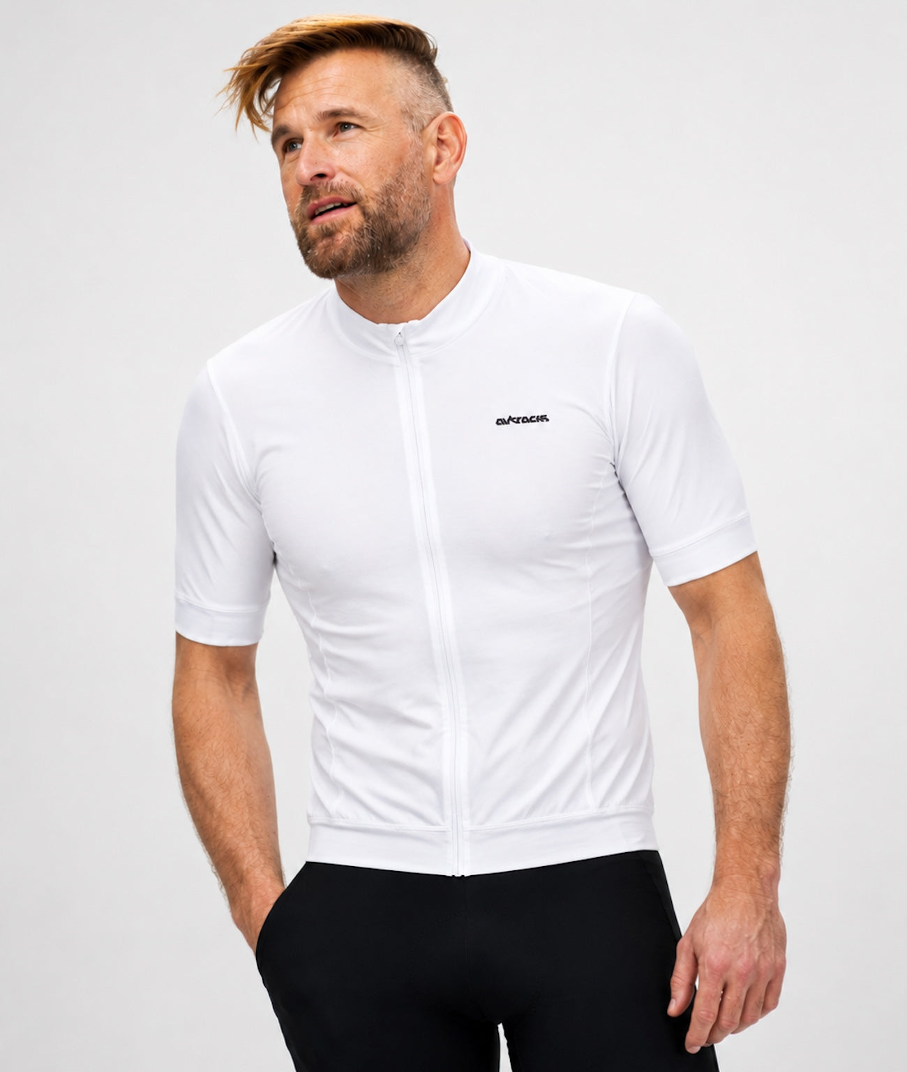 Jersey de vélo pour hommes courte Air Air Tech II White