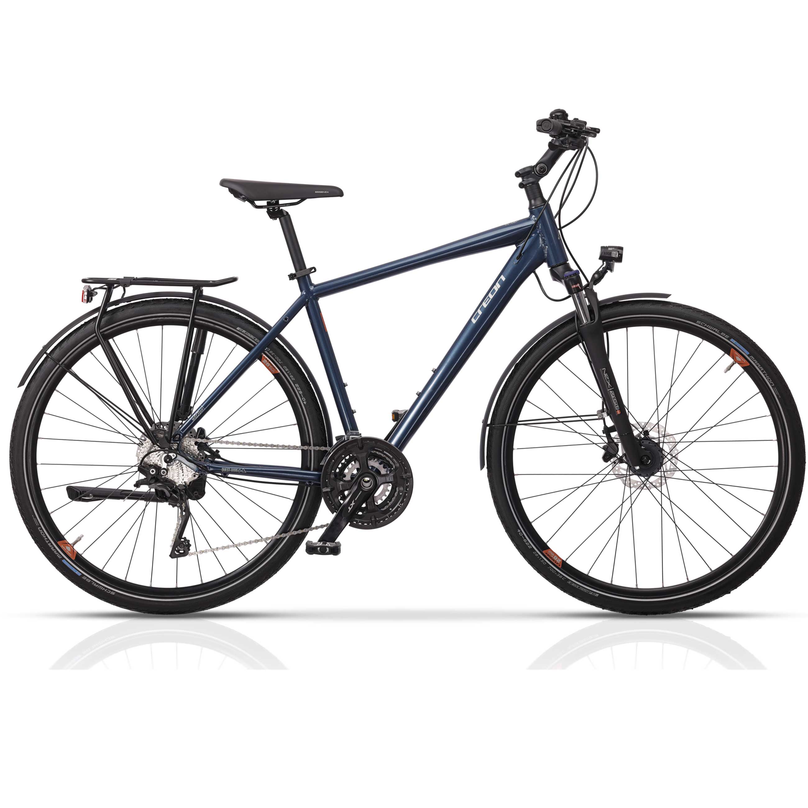 28" Bicicleta de trekking para hombre QUEST DB GENT, Shimano 30x, DEORE XT RD-T8000 SGS
