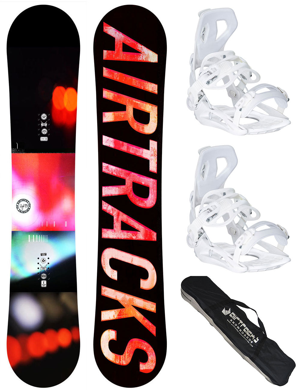 Women's Snowboard Set Lights + Binding Master W M + SB Bag