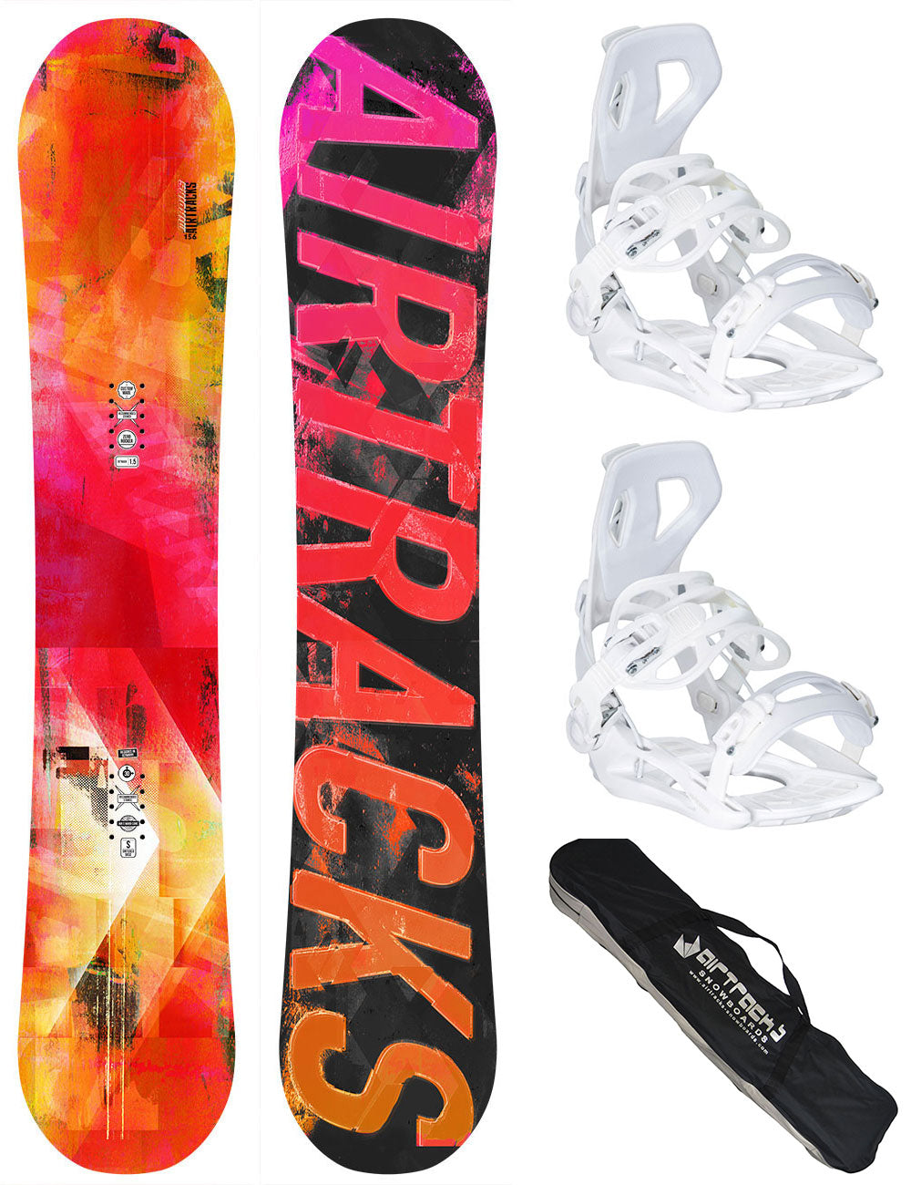 Women's Snowboard Set Morioirs + Master W Bindings Size M + SB Bag