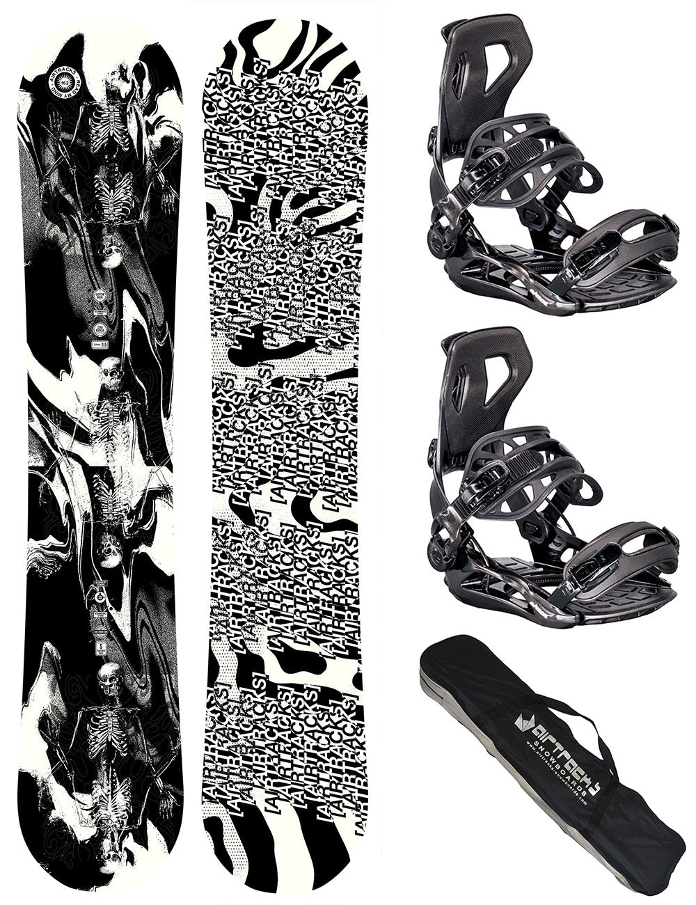 Set Snowboard da Uomo: Tavola Read My Mind + Attacchi Master XL + Borsa SB.
