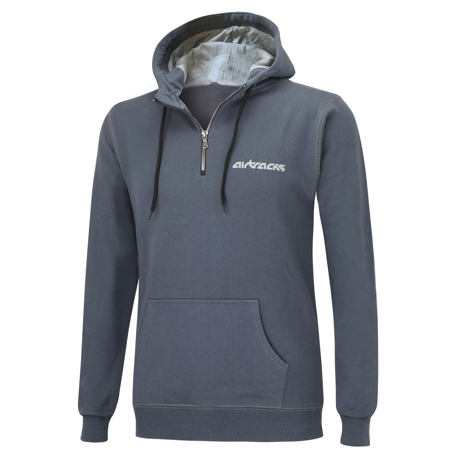 Equipo de equipo de sudadera con capucha y cremallera oscura
