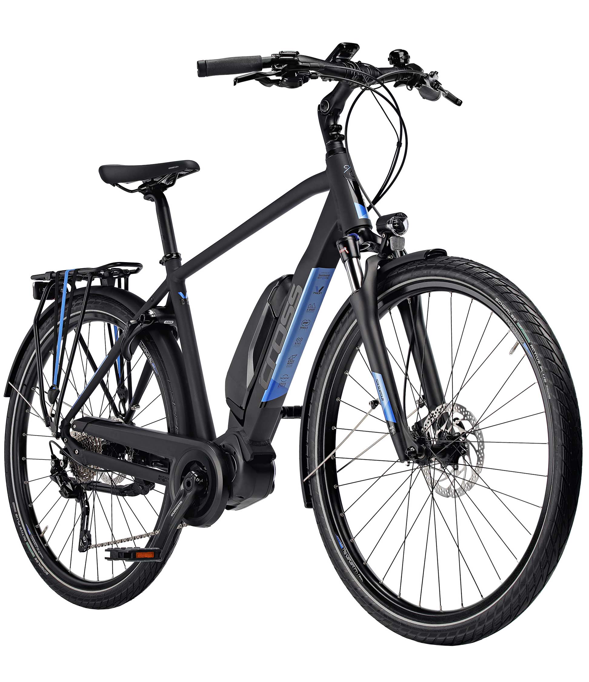 28" E-BIKE HEREN TREKKINGFIETS V-TRON SHIMANO STEPS E-6100 504WH 10 SPEED DEORE RDT-6000 SGSL