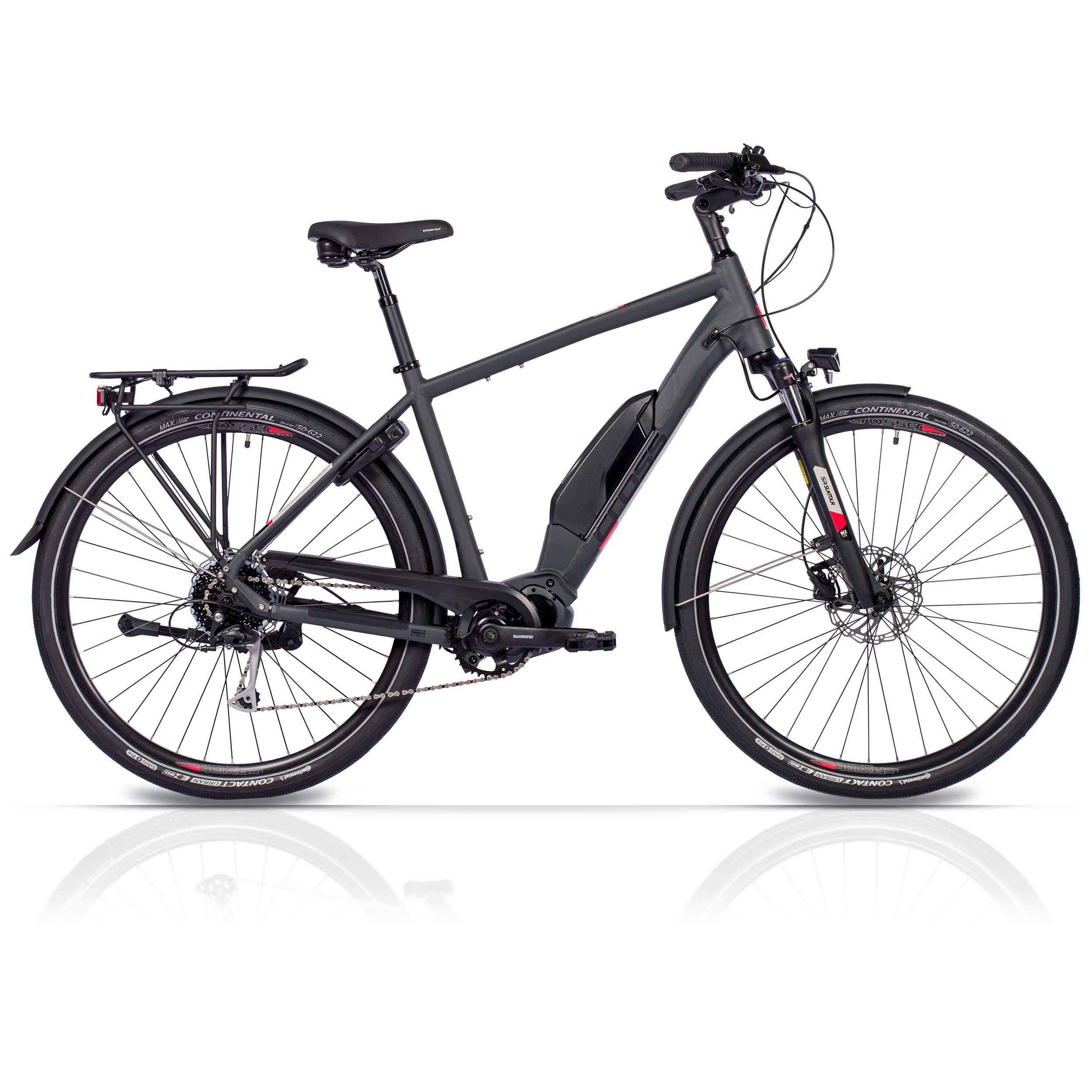 28" Bicicleta eléctrica de trekking para hombre X-Tron SR1 SHIMANO STEPS E-6100 504Wh 9 velocidades SHIMANO ALIVIO