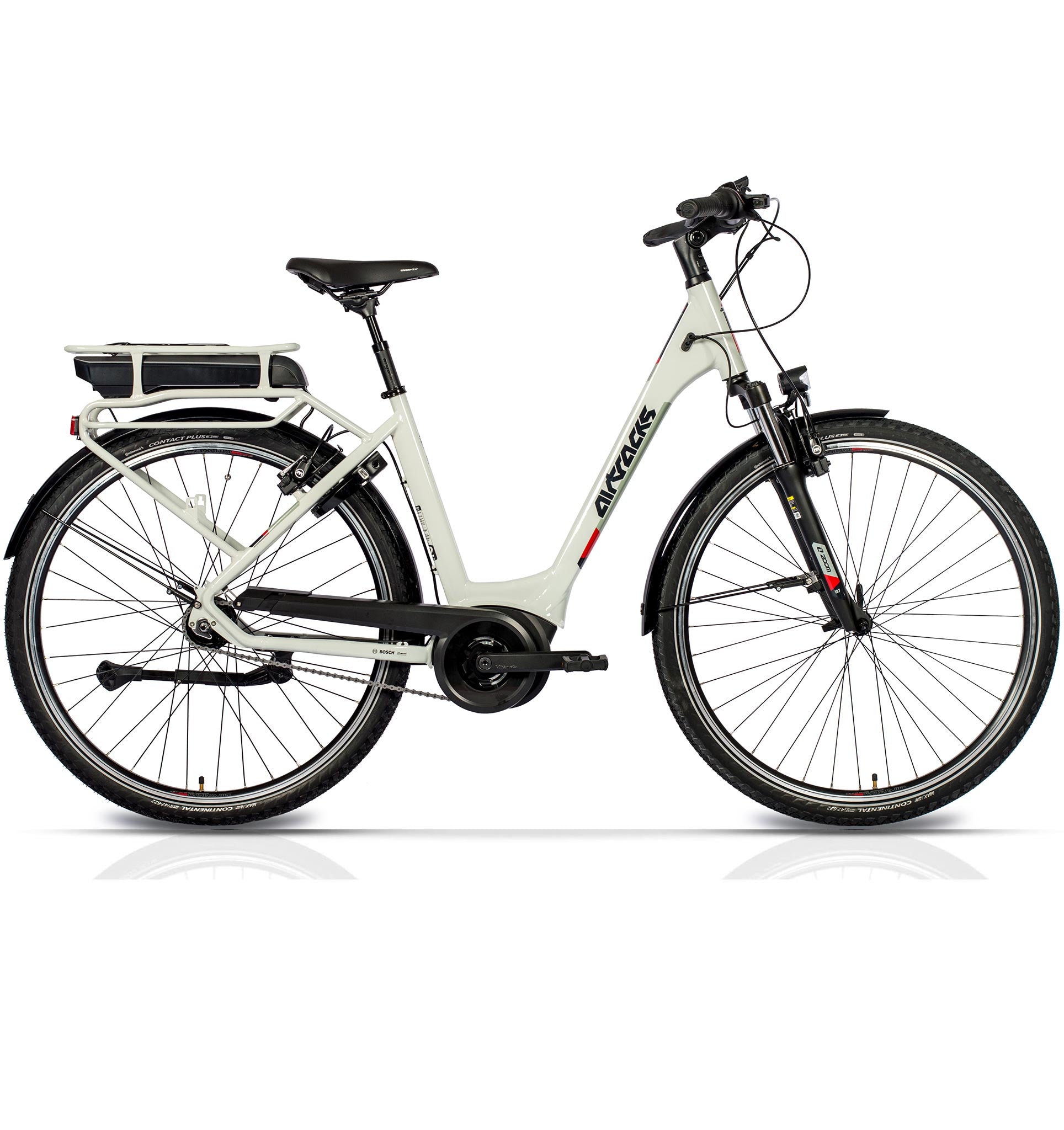 28" E-BIKE STADSFIETS V-TRON RACK BOSCH ACTIVE LINE 400 WH 7 SPEED SHIMANO NEXUS TERUGTRAPREM