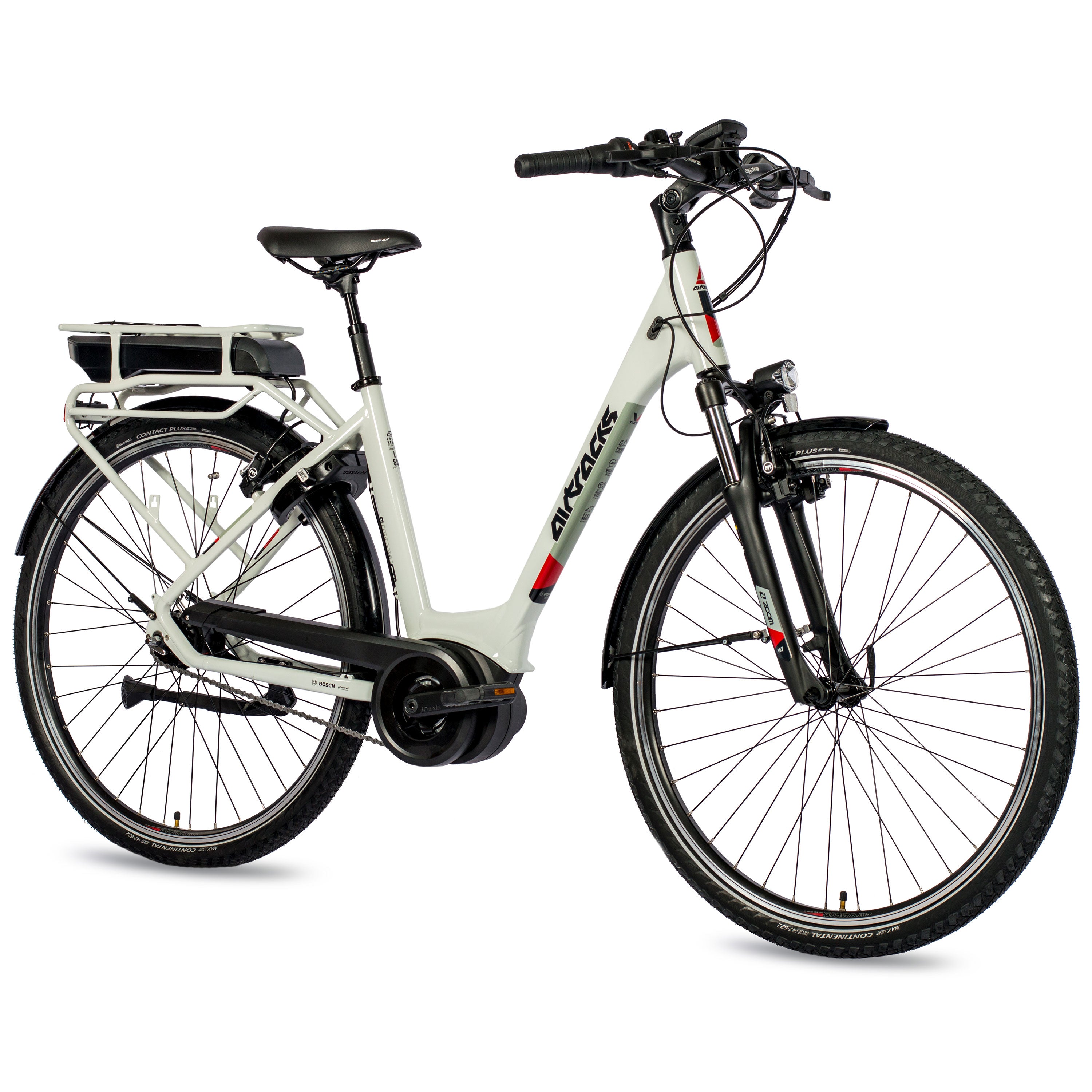 28" E-BIKE STADSFIETS V-TRON RACK BOSCH ACTIVE LINE 400 WH 7 SPEED SHIMANO NEXUS TERUGTRAPREM