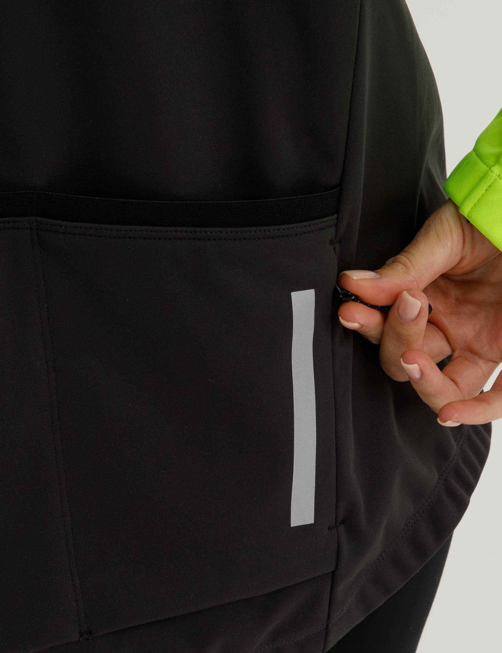 Damen Winter Fahrradjacke Softshell Thermoradjacke Advance Line Grau Neon