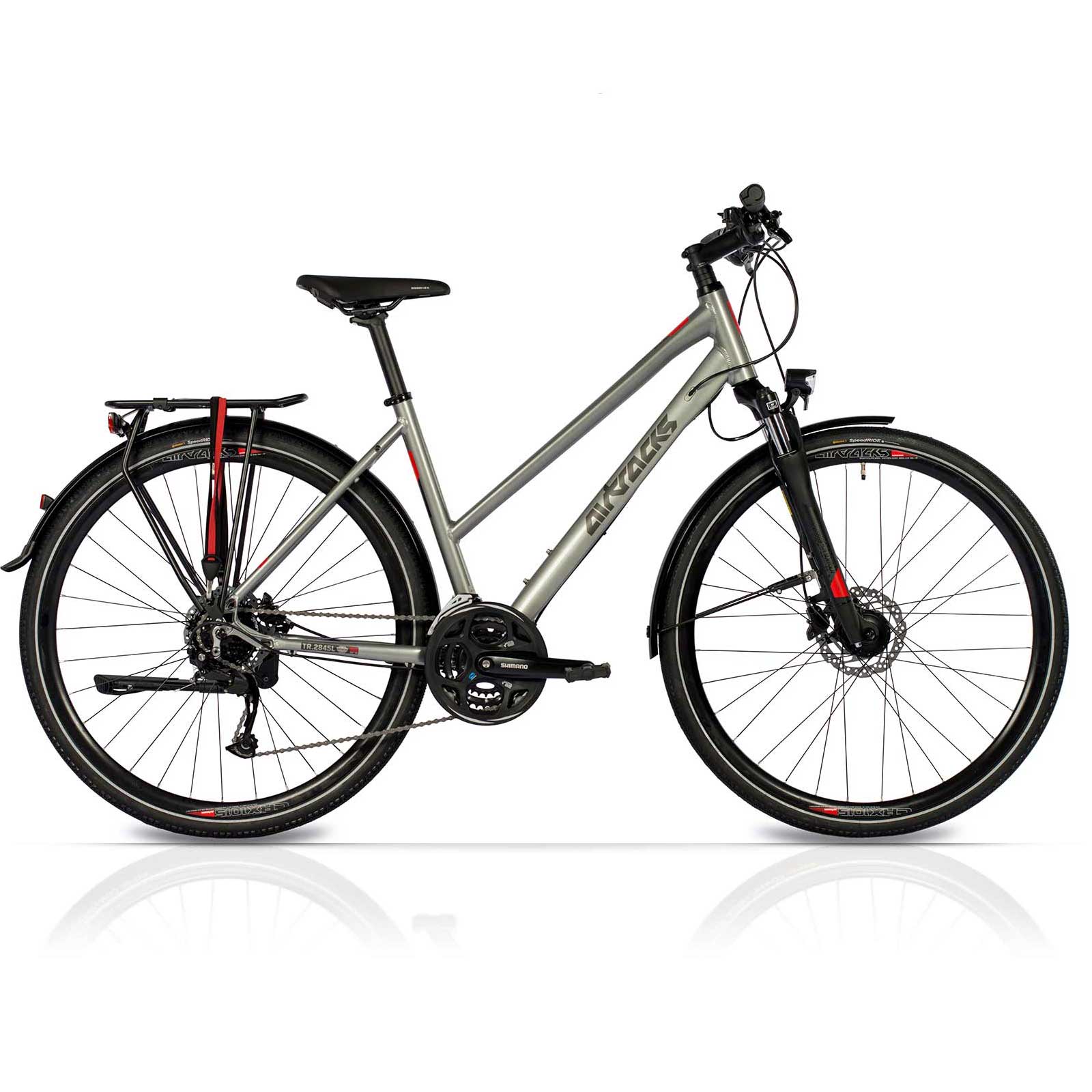 28" Bicicleta de trekking para mujer TR.2845L Bicicleta de trekking Shimano 24 velocidades Alivio RD-M3100-SGS Shadow