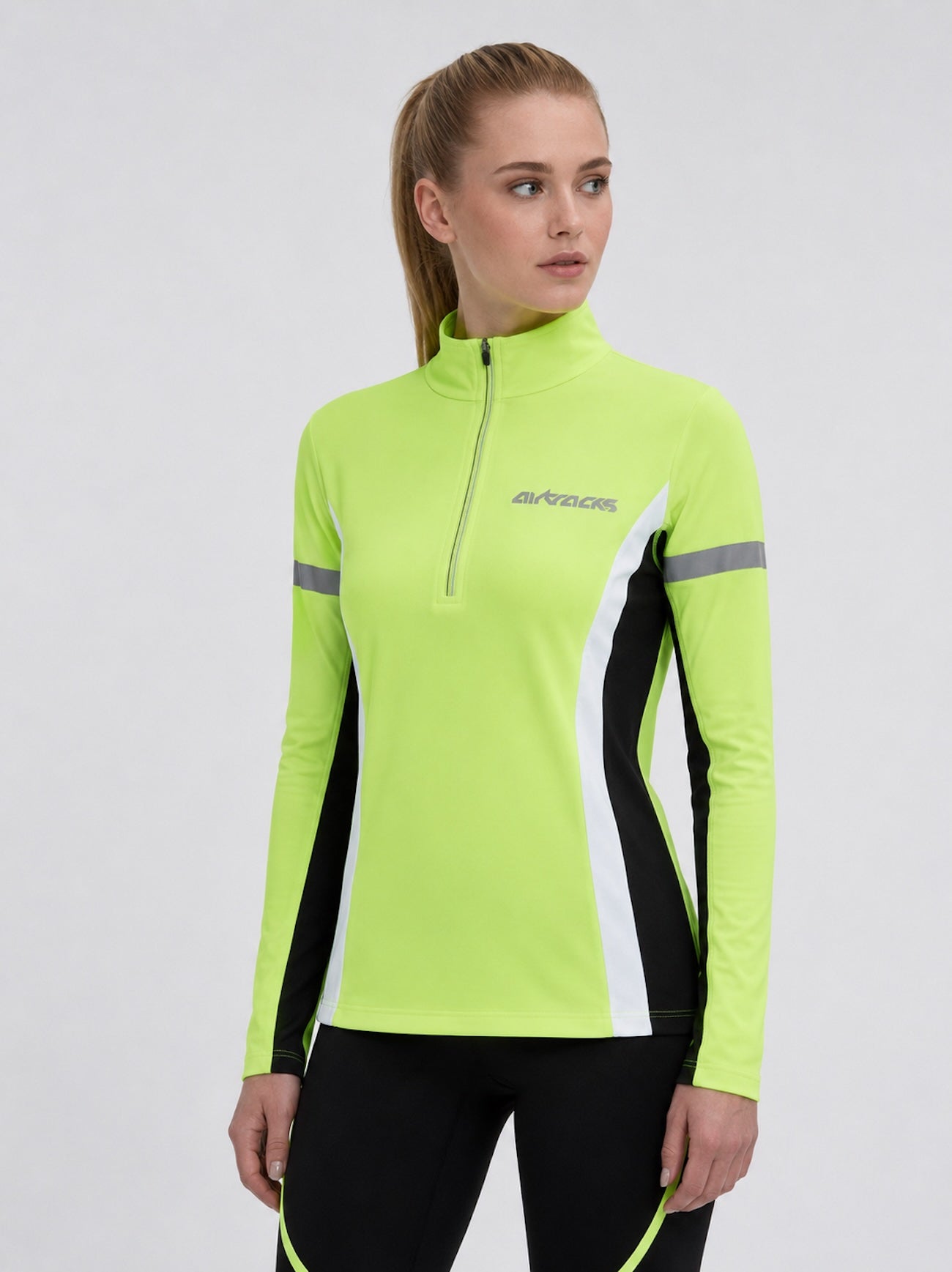 Damen Thermo Funktions Laufshirt Langarm Neon Setprodukt