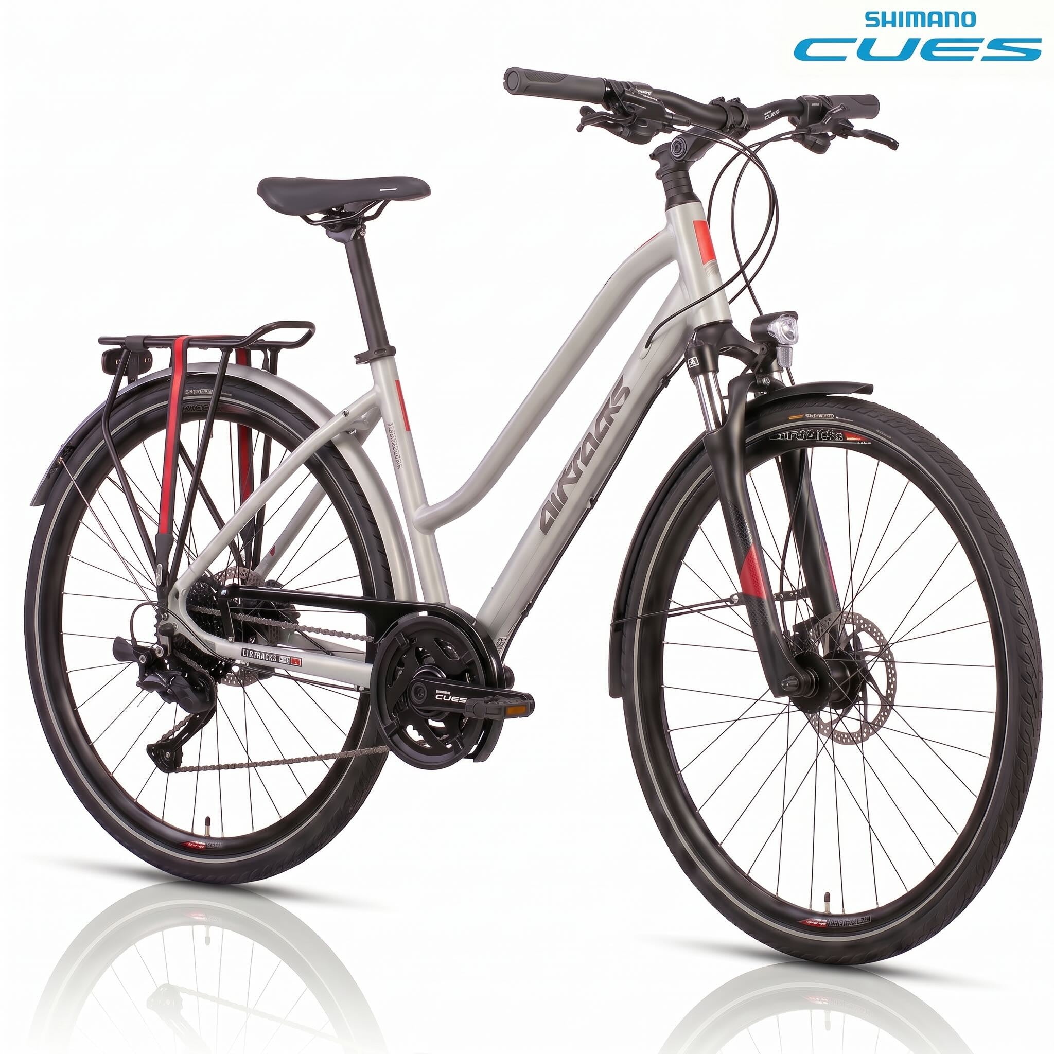 28" Damen Trekking Fahrrad TR.2845L Trekkingrad 2 x 9 GANG SHIMANO CUES RD-U3020-9 SHADOW