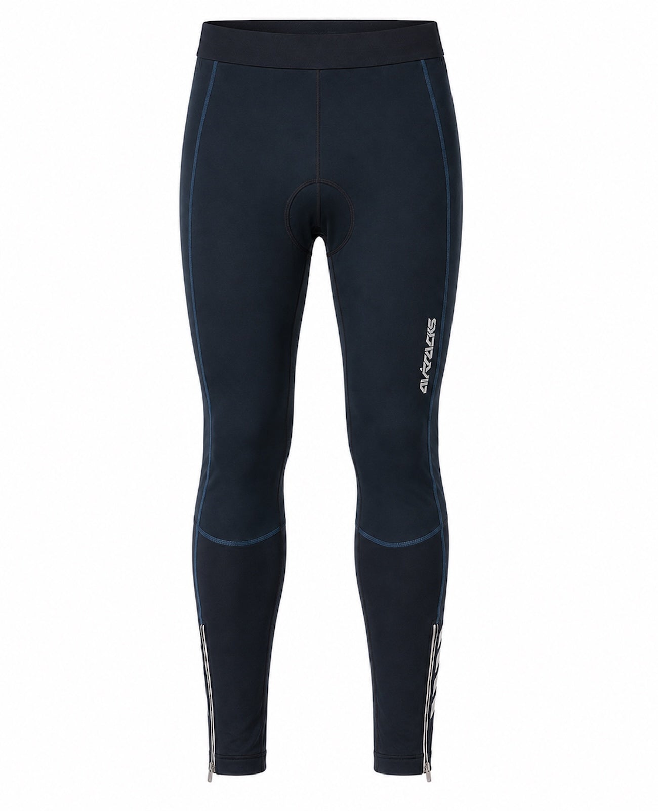 Pantaloni per biciclette termali da uomo lunghi per nero e blu