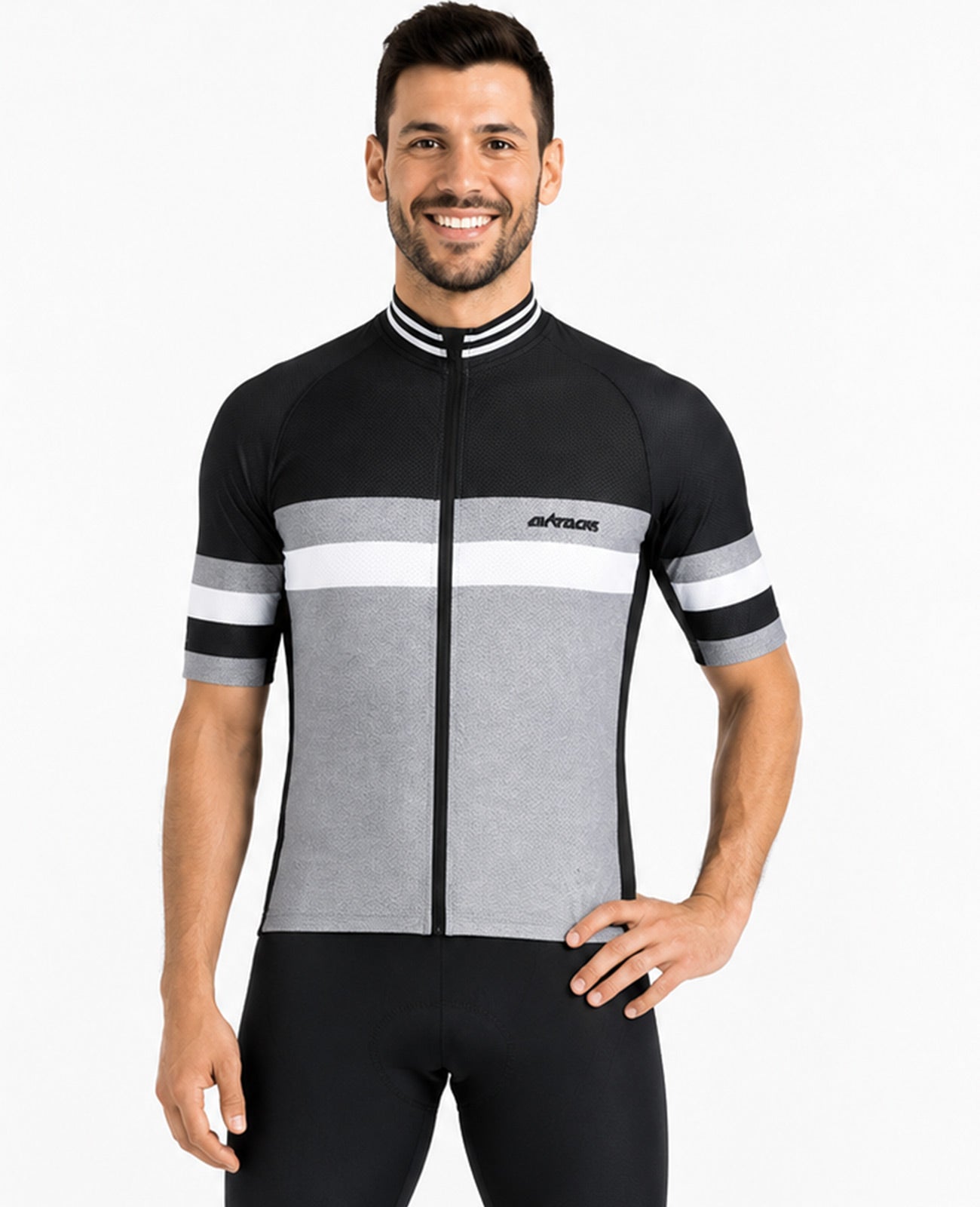 Bicycle de vélo masculin Bran court par ligne iii noir et gris