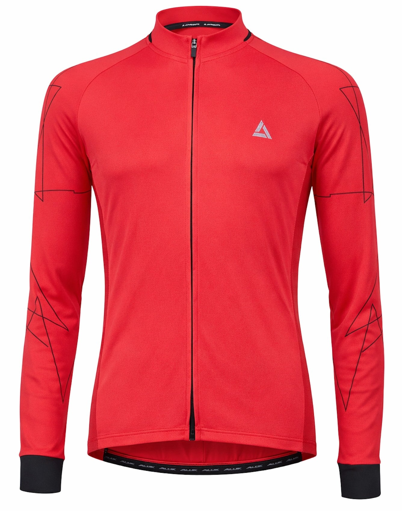 Herren Fahrradtrikot Langarm Pro Line Rot