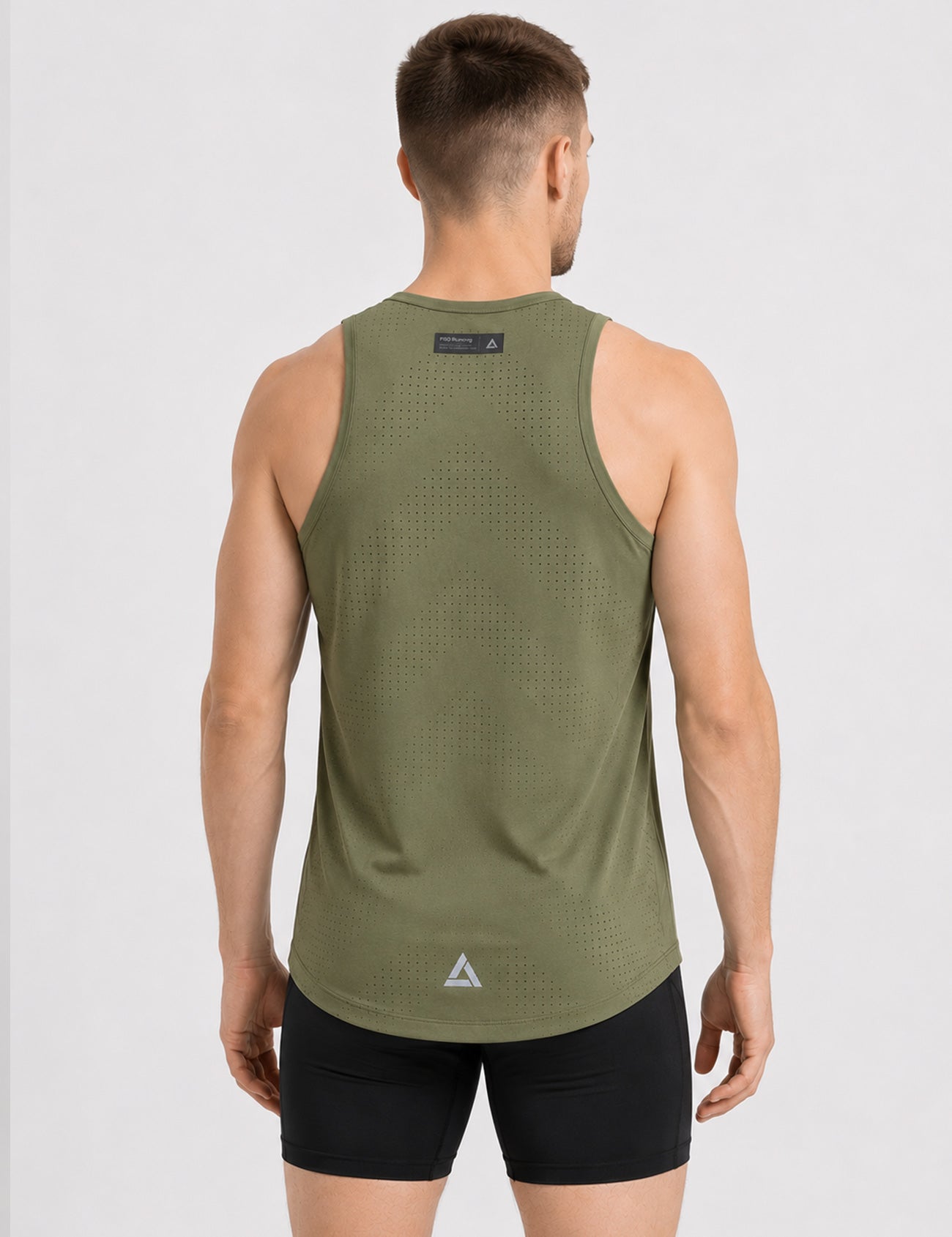 Heren hardloopshirt mouwloos running tanktop Pro Line II blauw