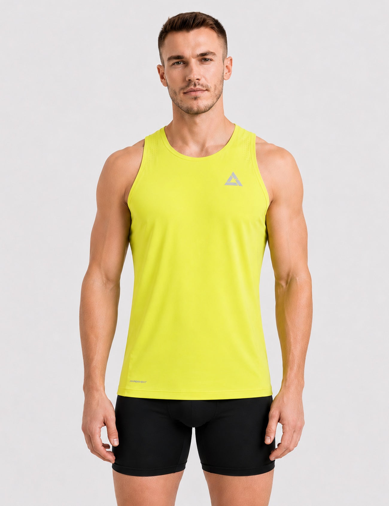Heren hardloopshirt mouwloos running tanktop Pro Line II blauw