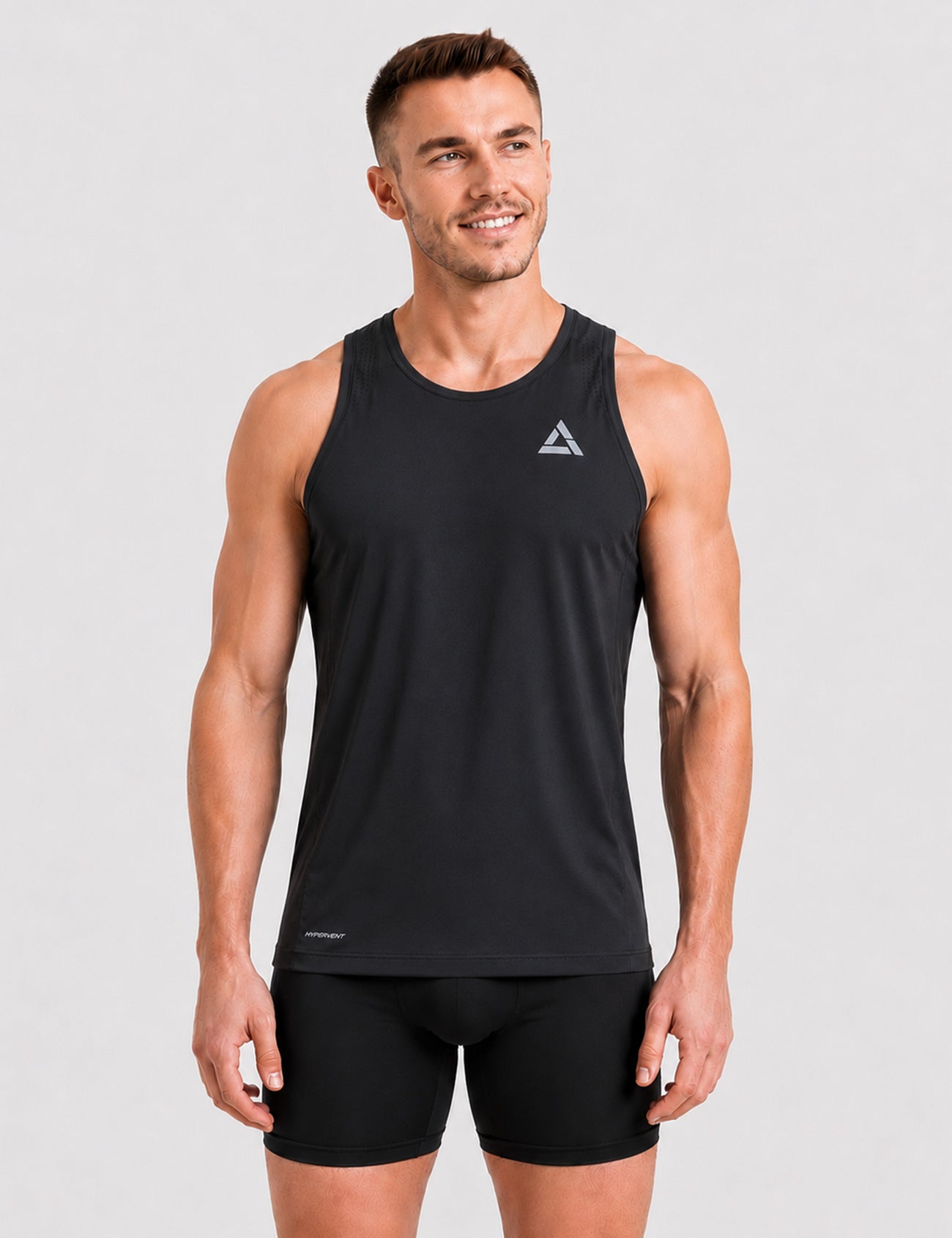 Heren hardloopshirt mouwloos running tanktop Pro Line II blauw